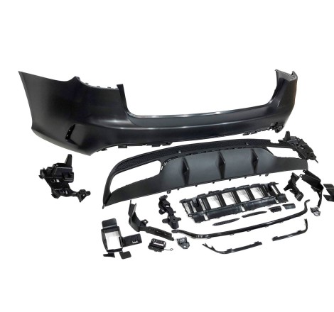 Rear Bumper Mercedes W205 SW Look C63