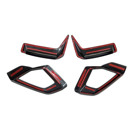 Splitters Avant BMW G05 X5 / G18 LCI Noir brillant