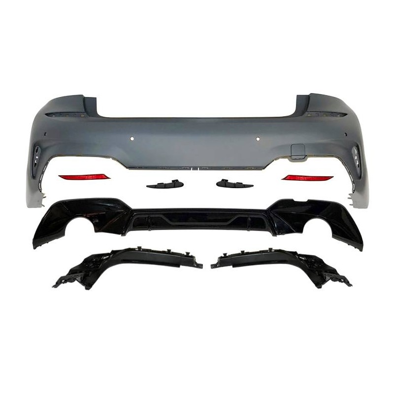 Rear Bumper BMW G20 Look MPerformance Glossy Black