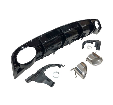 Rear Diffuser Audi A6 / A6 Avant Look RS6 2015-2018 C7 ABS