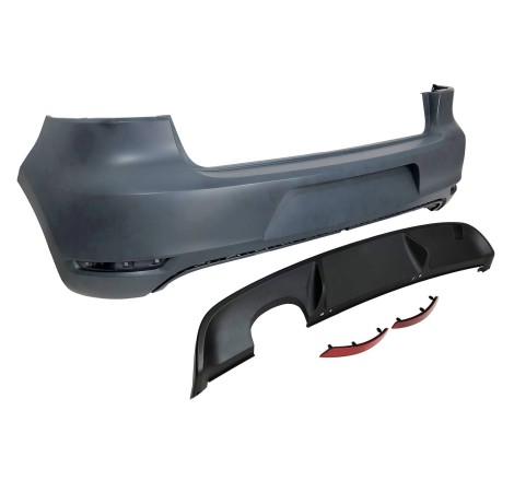 Pare-Choc Arrière Volkswagen Golf 6 Look GTI 1 Sortie ABS