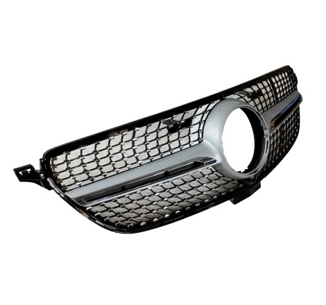 Calandre Mercedes GLE Coupe C292 (2015-2018) GLE W166 SUV (2015-2018) Look Diamond Caméra Chromed