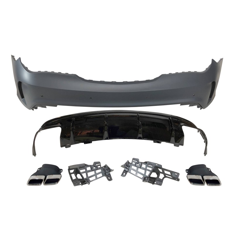 Rear Bumper Mercedes W117 2013-2018 LCI 4P / SW Look AMG A45