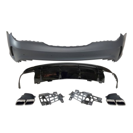 Rear Bumper Mercedes W117 2013-2018 LCI 4P / SW Look AMG A45