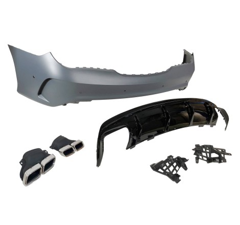 Rear Bumper Mercedes W117 2013-2018 LCI 4P / SW Look AMG A45