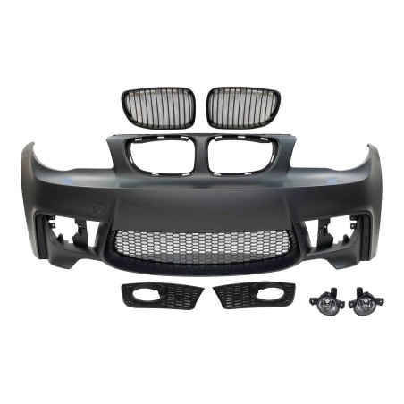 Front Bumper BMW E82 / E88 / E87 / E81 2005-2011, 3 or 5-door Look M1 FOG LAMPS