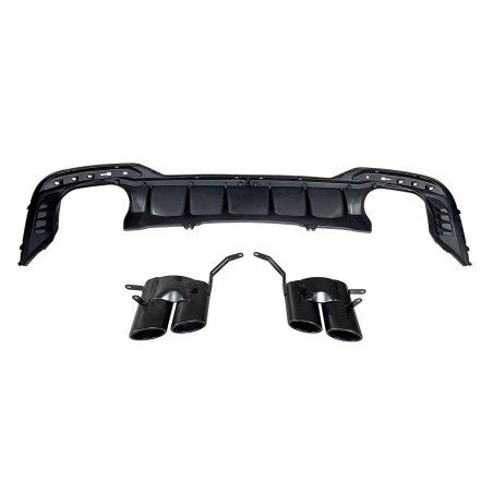 Diffuseur Arrière Audi A4 2020+ Look RS4 Black