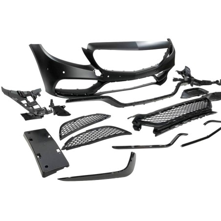 Front Bumper Mercedes W205 2014-2018 Coupe / 4D / SW look AMG C63