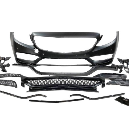 Front Bumper Mercedes W205 2014-2018 Coupe / 4D / SW look AMG C63