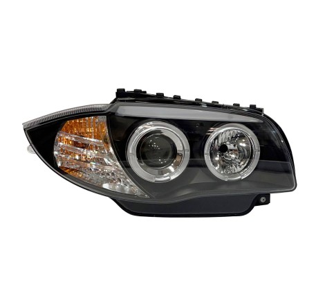 Set Of Headlamps Angel Eyes BMW E87/E81/E88/E82 04-11 Black