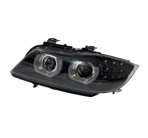 Set Of Headlamps Day Light BMW E90 '09-11 Xenon DRL Black