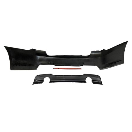 Rear Bumper BMW E90 Look M-Tech double exhaust