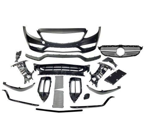 Front Bumper Mercedes W205 2014-2018 Coupe / 4D / SW look AMG C63