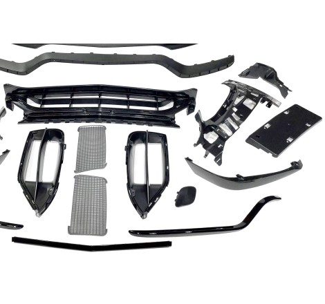 Front Bumper Mercedes W205 2014-2018 Coupe / 4D / SW look AMG C63