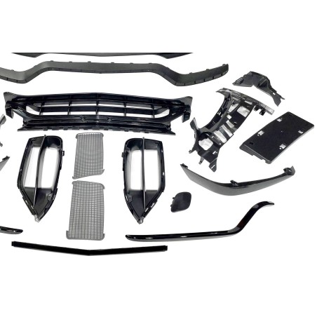 Front Bumper Mercedes W205 2014-2018 Coupe / 4D / SW look AMG C63