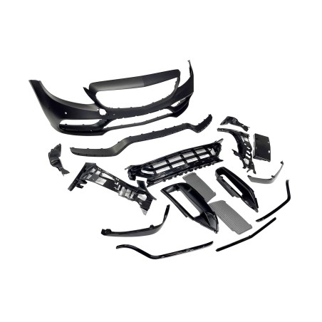Front Bumper Mercedes W205 2014-2018 Coupe / 4D / SW look AMG C63