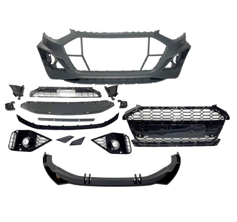 Front Bumper Audi A4 2020+ Look RS4 Front spoiler