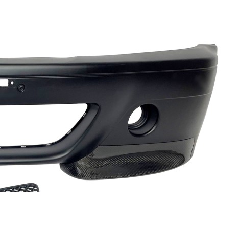 Pare-Choc Avant BMW E46 Look M3 ABS Avec Pointe Carbone Look CSL