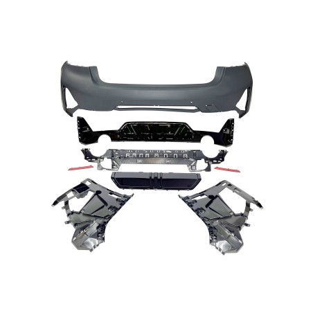 Rear Bumper BMW G20 LCI 2023+ look M-Performance Glossy Black