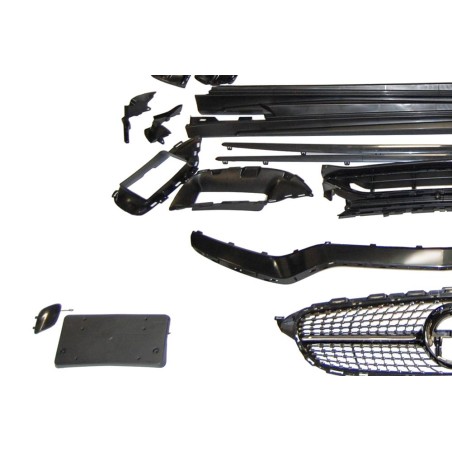 Kit De Carrosserie Mercedes W205 4P 2014-2021 Look C63 2019 Diamond