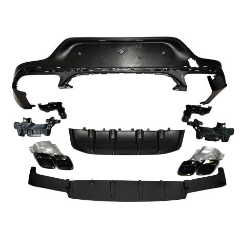 Diffuseur Arrière Mercedes GLC X253 COUPE 2020+ Look GLC63 Black