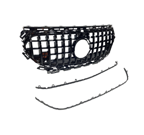 Front Grill Mercedes W214 Look GT FULL BLACK