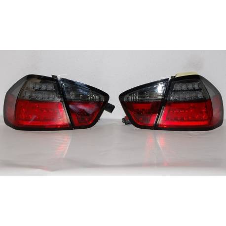 Feux Arrières Cardna BMW E90 05 Lightbar Led Rouge/Fumé