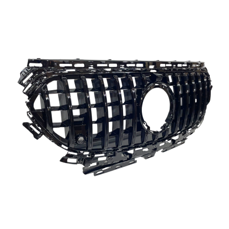 Front Grill Mercedes W214 Look GT FULL BLACK Camera