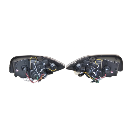 Set Of Headlamps Day Light BMW E87 2007-2011 Black & Blinker Led