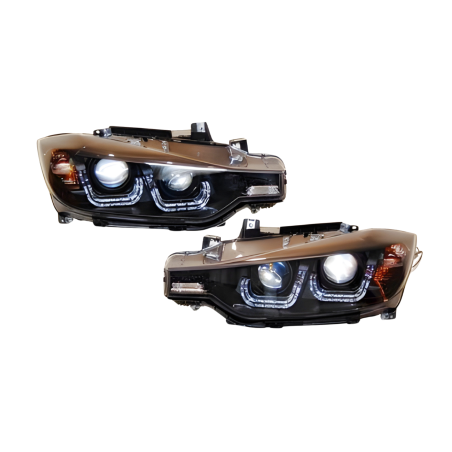Set Of Headlamps BMW F30 / F31 Black