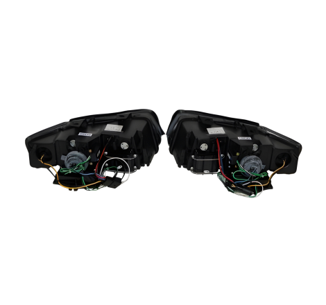 Set Of Headlamps Day Light Audi A4 2002-2004, Black