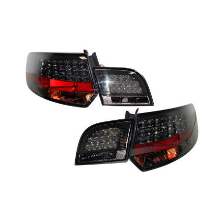 Set Of Rear Tail Lights Audi A3 Sportback '04-08 Led Black