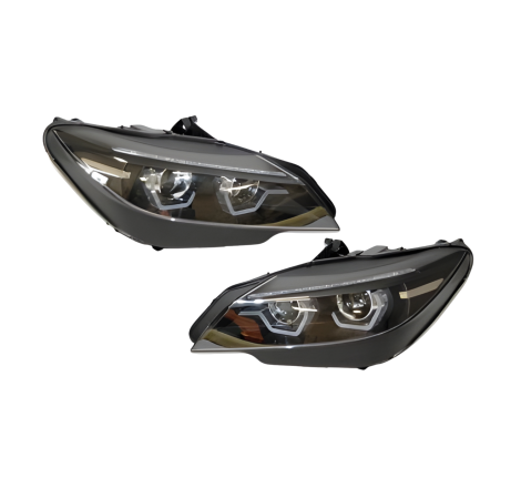 Set Of Headlamps BMW Z4 E89 09-13 Black Drl Xenon
