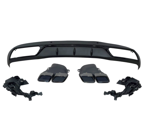 Rear Diffuser Mercedes W205 2014-2018 4D / SW Look C63 ABS