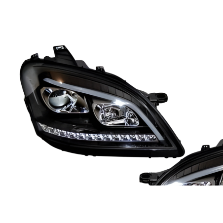 Phare Avant Lumière De Jour Mercedes W164 05-08 Noir Led clignotant séquentiel