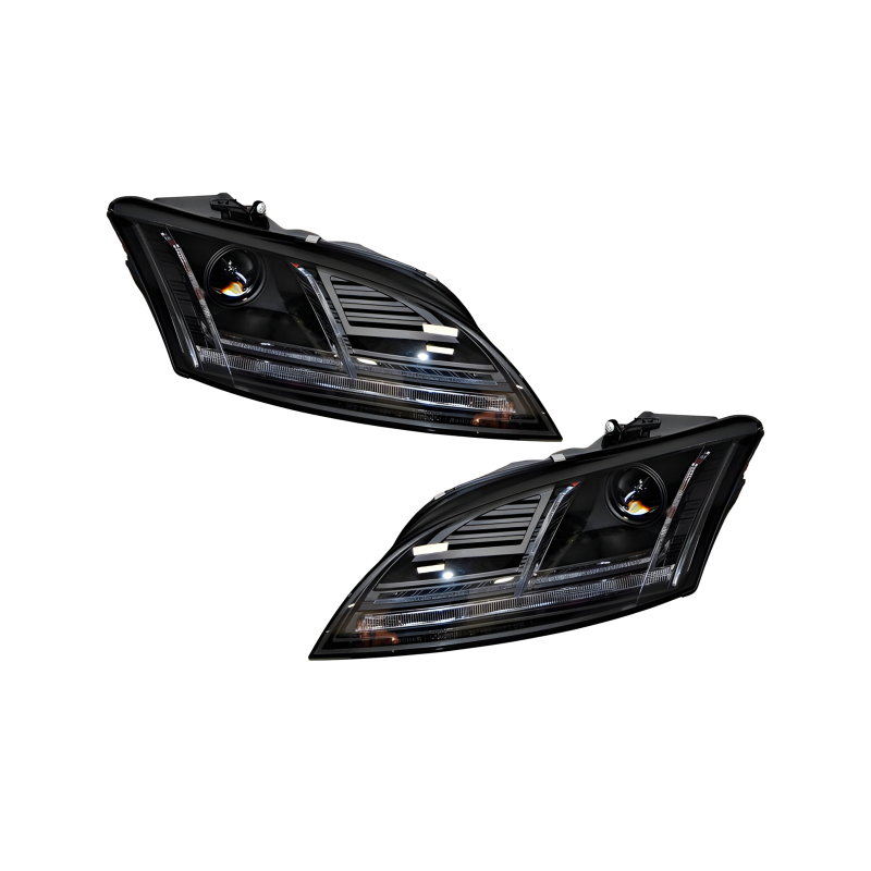 Set Of Headlamps Day Light AUDI TT 10-15 Xenon DRL Black