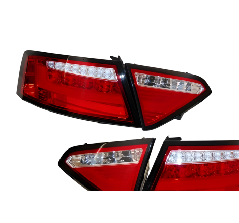 Feux Arrières Audi A5 2-4P 07-09 Led Red Cardna Clignotant Led