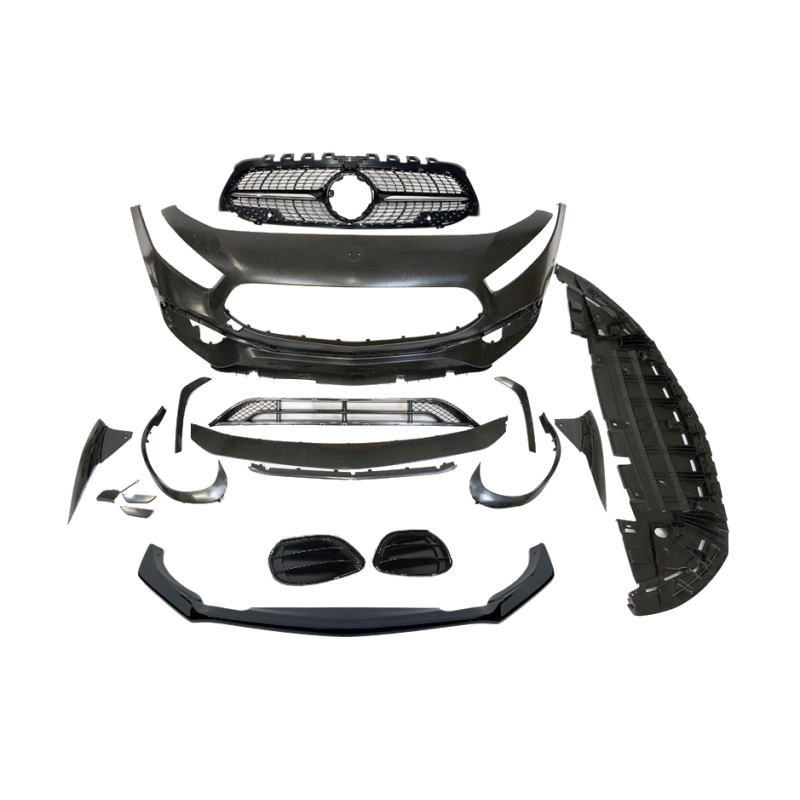 Pare - Choc Avant Mercedes W177 / V177 Look A45 S Diamond II Déflecteur Avant