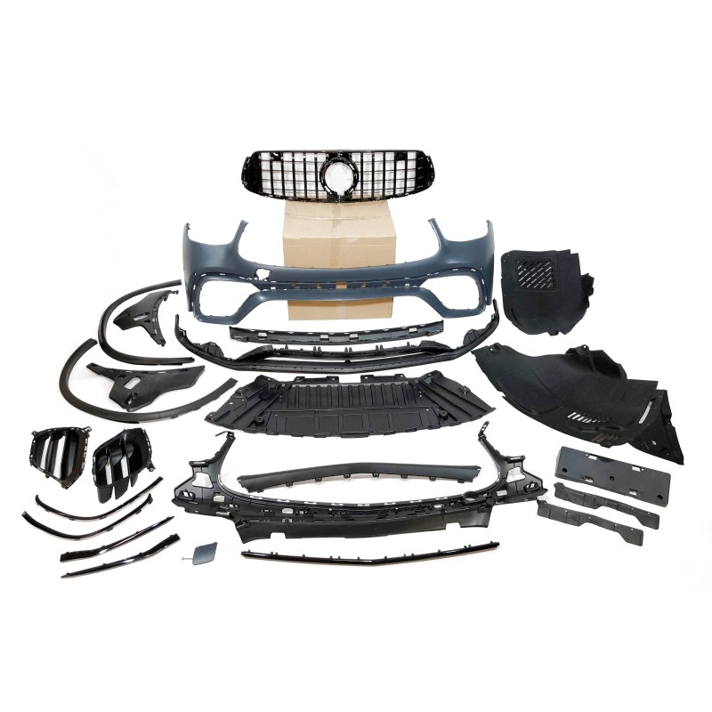 Pare-Choc Avant Mercedes X253 / C253 GLC 2020-2022 look AMG GLC63 Black