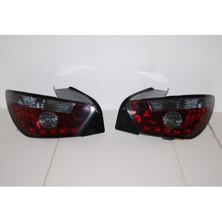 Set Of Rear Tail Lights Seat Ibiza 2008 3-Door Led Red/Smoked