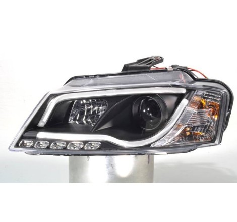 Set Of Headlamps Audi A3 08-12 Daylight Lti Black