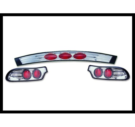 Set Of Rear Tail Lights Mazda Rx7 Lexus Chromed