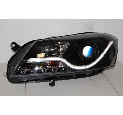 Set Of Headlamps Daylight Volkswagen Passat 2012 Lti Black