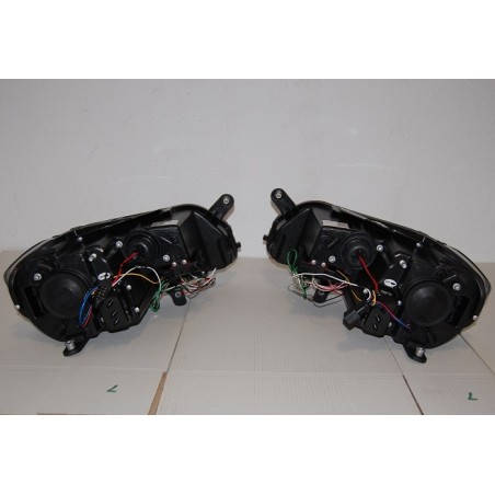 Set Of Headlamps Daylight Volkswagen Passat 2012 Lti Black