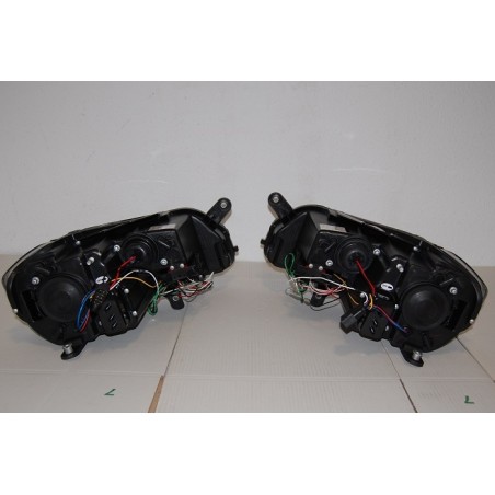 Set Of Headlamps Audi A3 08-12 Daylight Lti Black