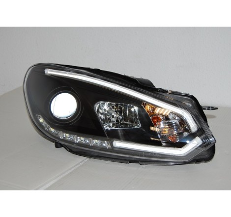 Phare Avant Lumière De Jour Volkswagen Golf 6 Noir