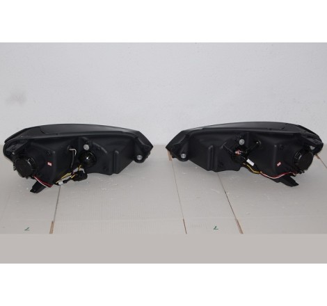 Set Of Headlamps Day Light Volkswagen Golf 7 Black