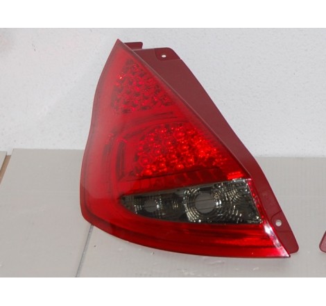 Set Of Rear Tail Lights Ford Fiesta 2009, Led Red