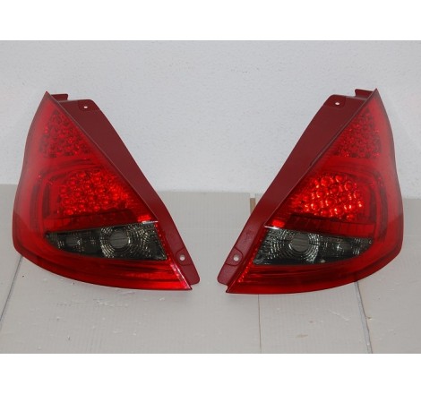 Set Of Rear Tail Lights Ford Fiesta 2009, Led Red