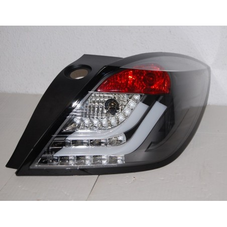 Set Of Rear Tail Lights Cardna Opel Astra H 2004-2008 3 Door Led Black Flashing Led